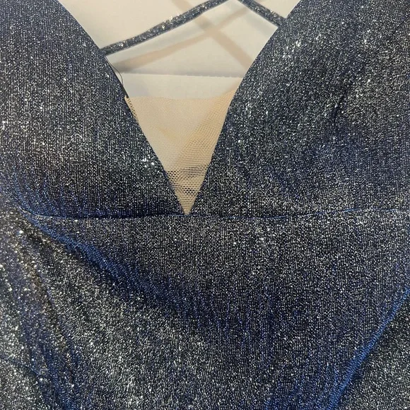 Sparkling Midnight Blue Prom Formal Event Wedding Guest STUNNING Dress, NWT! - Picture 9 of 13